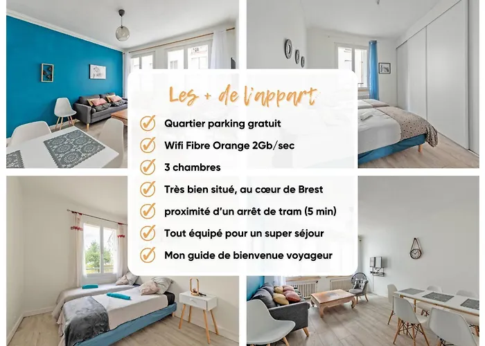 Navigateurs Proche Centre - Jardin- Parking Gratuit * Brest