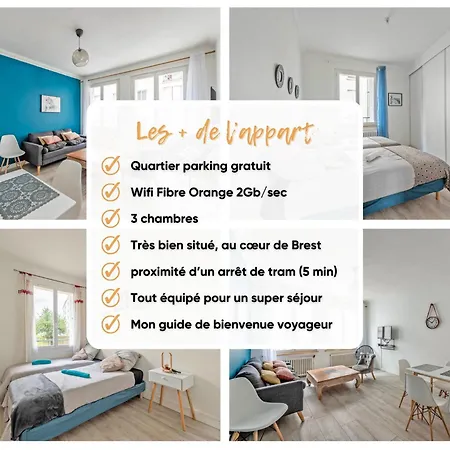 Ty'brestoise Proche Centre - Jardin- Parking Gratuit * Brest