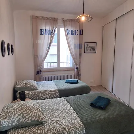 Ty'brestoise Proche Centre - Jardin- Parking Gratuit Apartamento *